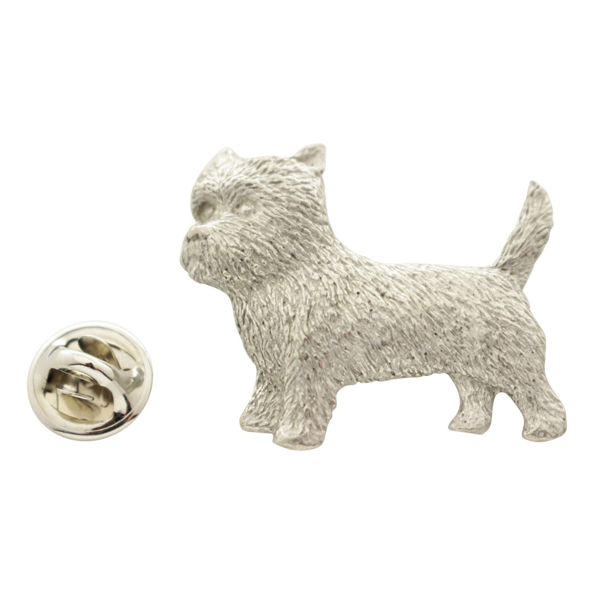 Cairn Terrier Pin ~ Antiqued Pewter ~ Lapel Pin ~ Antiqued Pewter Lapel Pin ~ Sarah's Treats & Treasures